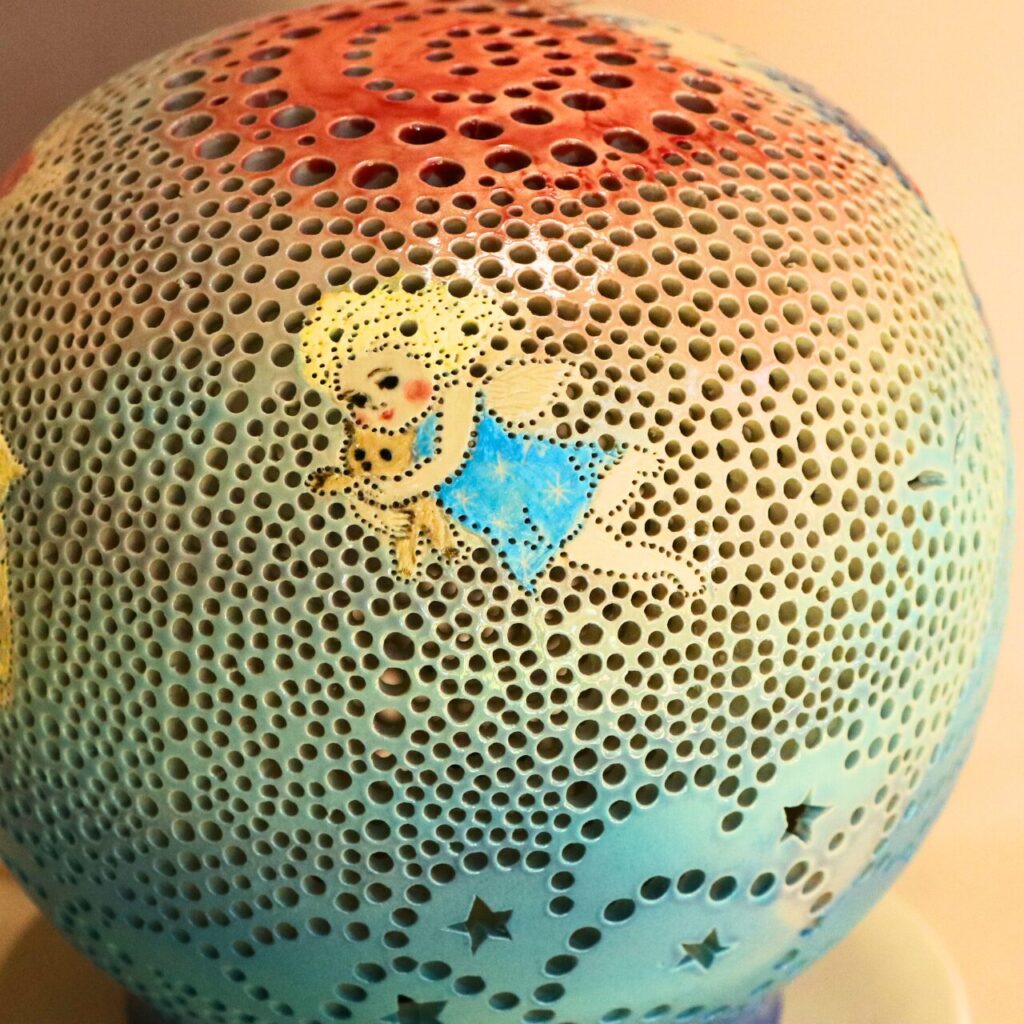 やす波窯のランプです